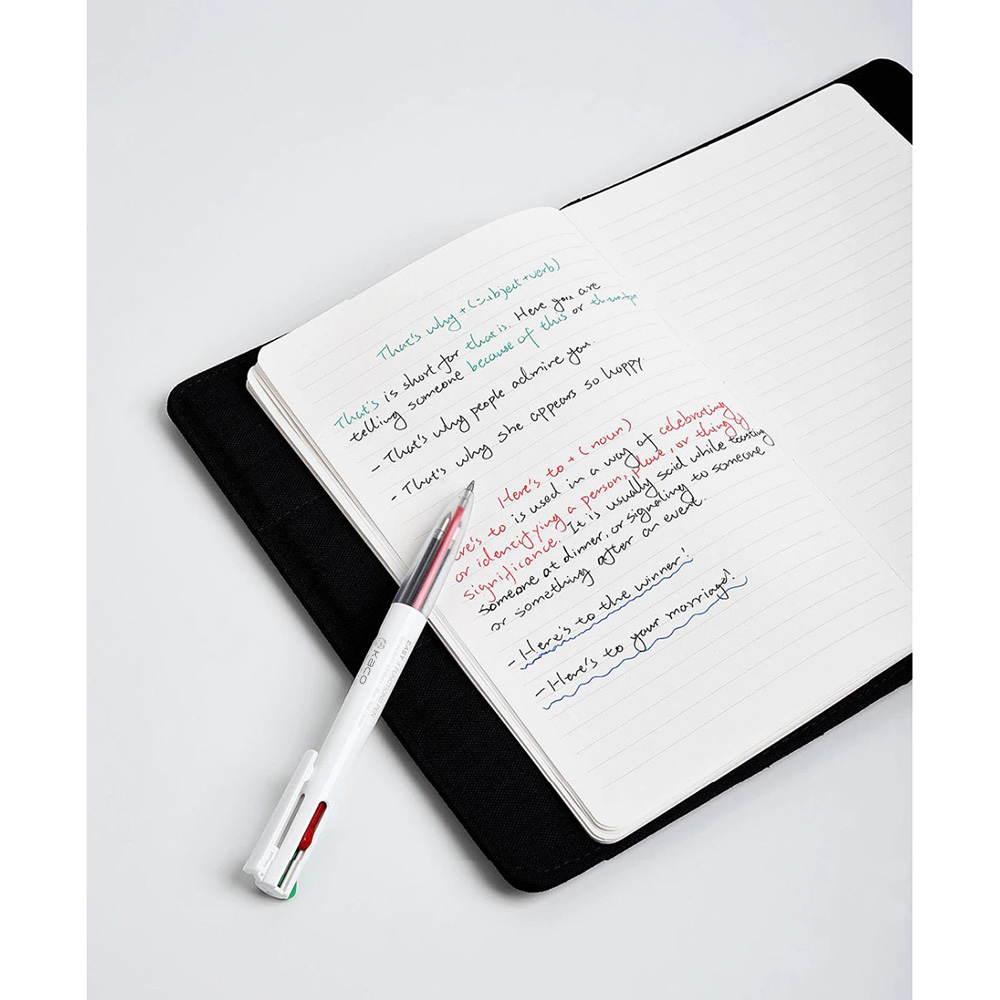 Gambar produk Kaco EASY 4 in 1 Multifunction Gel Pen Pena Pulpen Bolpoin 0.5mm 1 PCS - K1041 (Black Blue Red Green Ink)