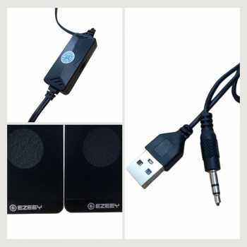 Gambar produk EZEEY Multimedia Active Speaker Stereo 2.0 HiFi 3.5mm 2x2.5W - S5