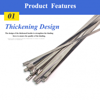 Gambar produk DAYFOR Kabel Ties Stainless Steel 304 Anti Karat Cable Plier 100 PCS 7.9x0.25x500mm - ZDQ2