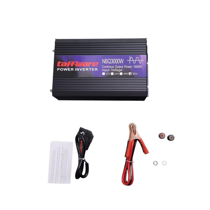 Gambar produk Taffware Power Inverter Mobil Pure Sine Wave DC 60V to AC 220V 3000W - NBQ3000W