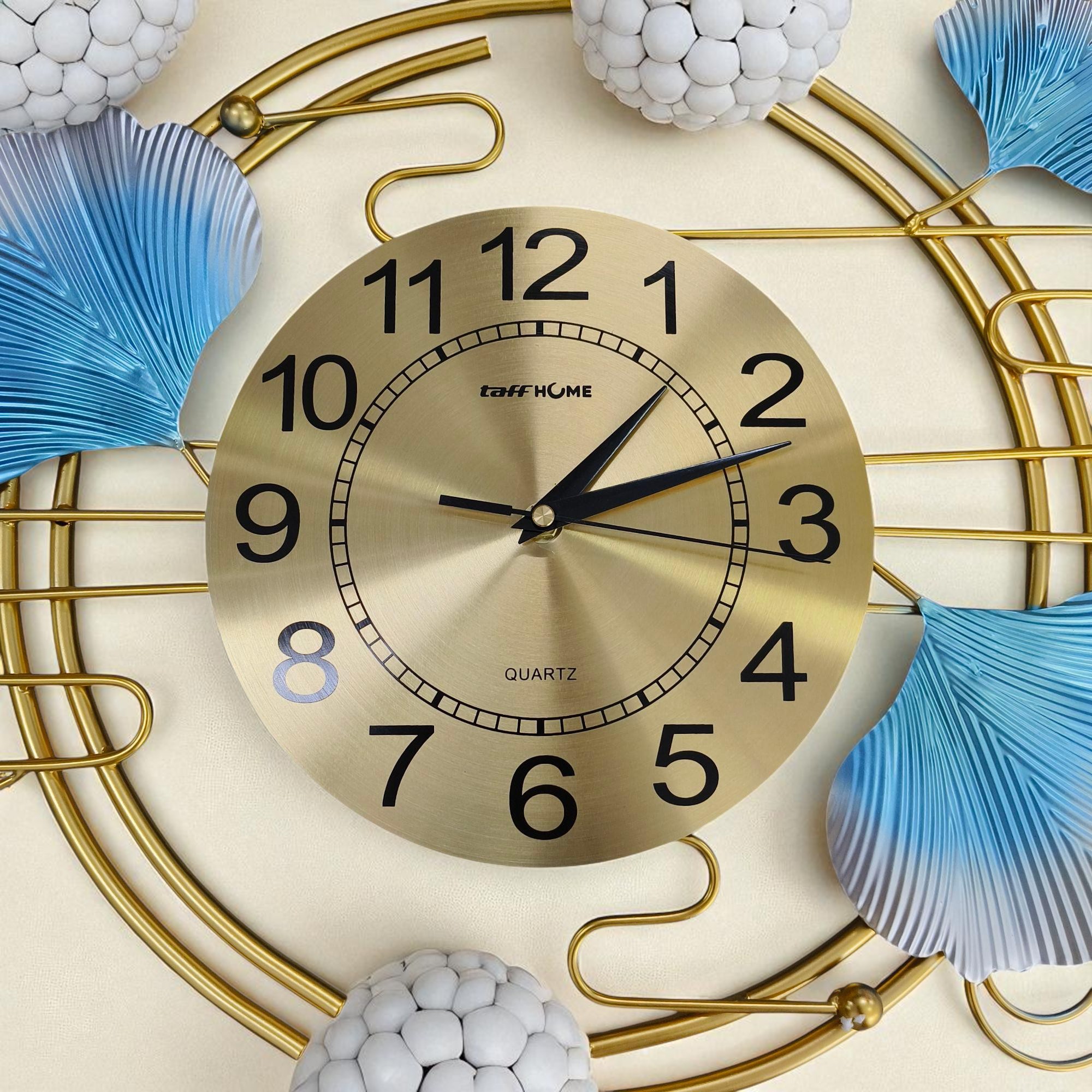 Gambar produk TaffHOME Jam Dinding Elegan European Style Iron Silent Movement 86cm - 2183