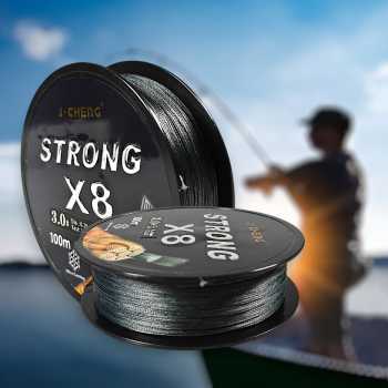 J-Cheng Senar Tali Pancing 8 Braided PE Fishing Line 100M - JC4188