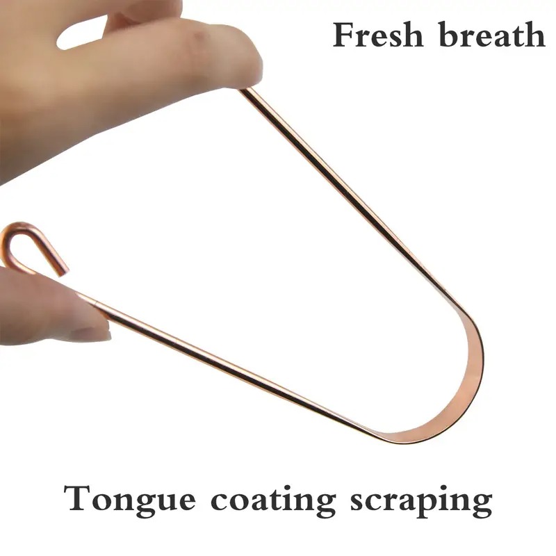 Gambar produk Uung Pembersih Lidah Bau Mulut Tongue Scraper Stainless Steel - INU151