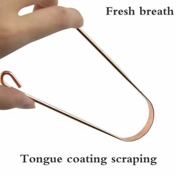 Gambar produk Uung Pembersih Lidah Bau Mulut Tongue Scraper Stainless Steel - INU151