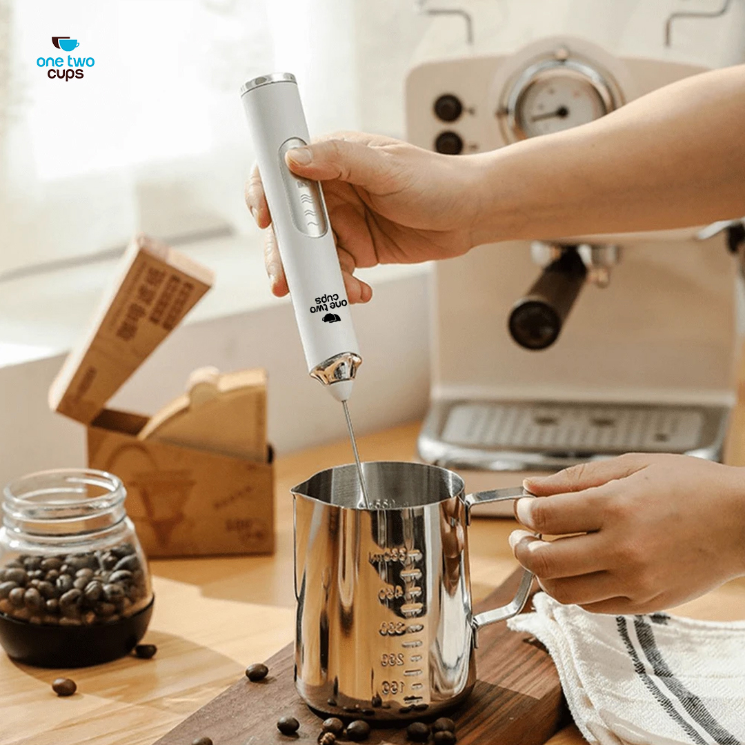 Gambar produk One Two Cups Hand Mixer Mini 2in1 Pengocok Telur Whisk Milk Frother - HM23