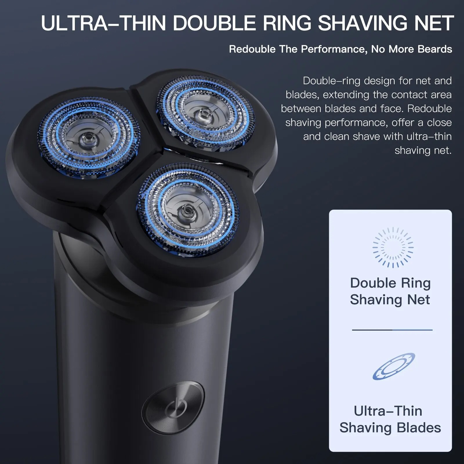 Gambar produk ENCHEN Alat Cukur Elektrik 3D Magnetic Electric Shaver 500mAh - Victor Blackstone 7