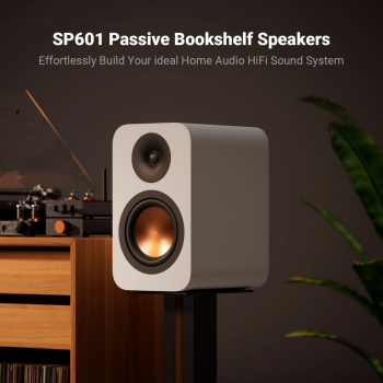 Fosi Audio Passive Bookshelf Speaker 2 Way 6.5 Inch Woofers Inch HiFi - SP601