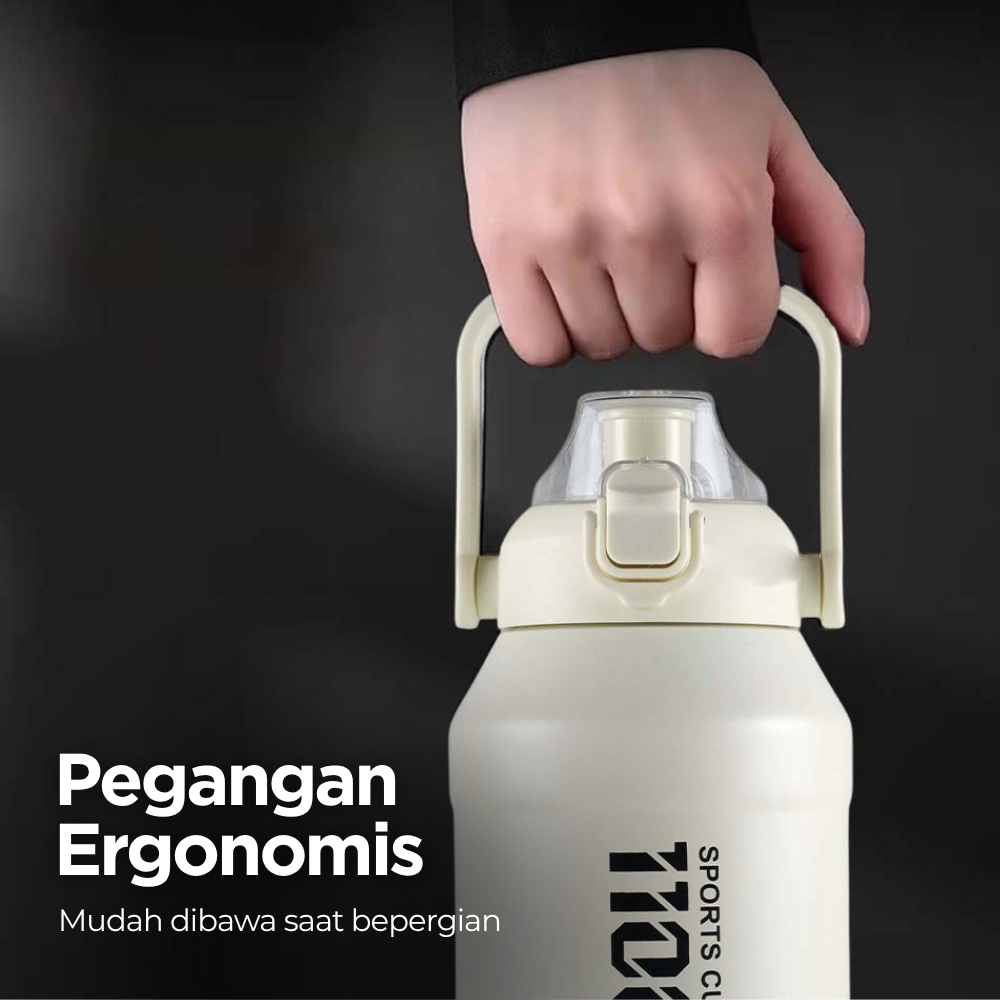 Gambar produk NARMEI Botol Minum Termos Air Panas Dingin Stainless Steel 316 1.1L - DDH316