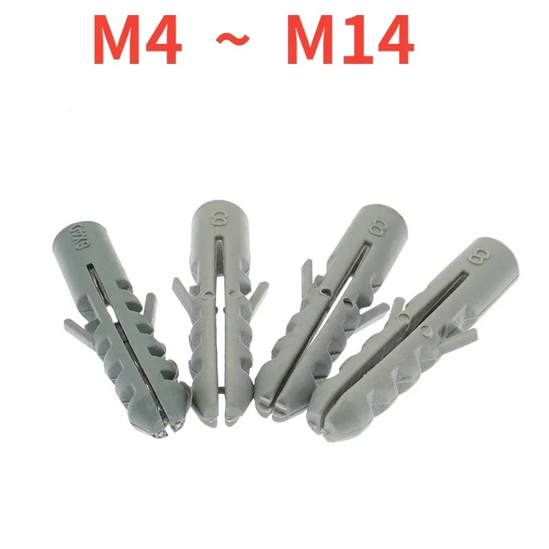 Gambar produk YUEQING Expansion Screw Pipe Nylon Wall Anchors Tube 100 PCS M6