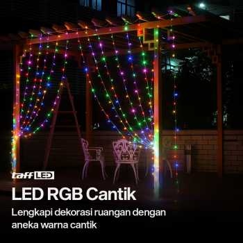 Gambar produk TaffLED Lampu Hias String Lights Solar Power Waterproof 100 LED RGB - YY-3210