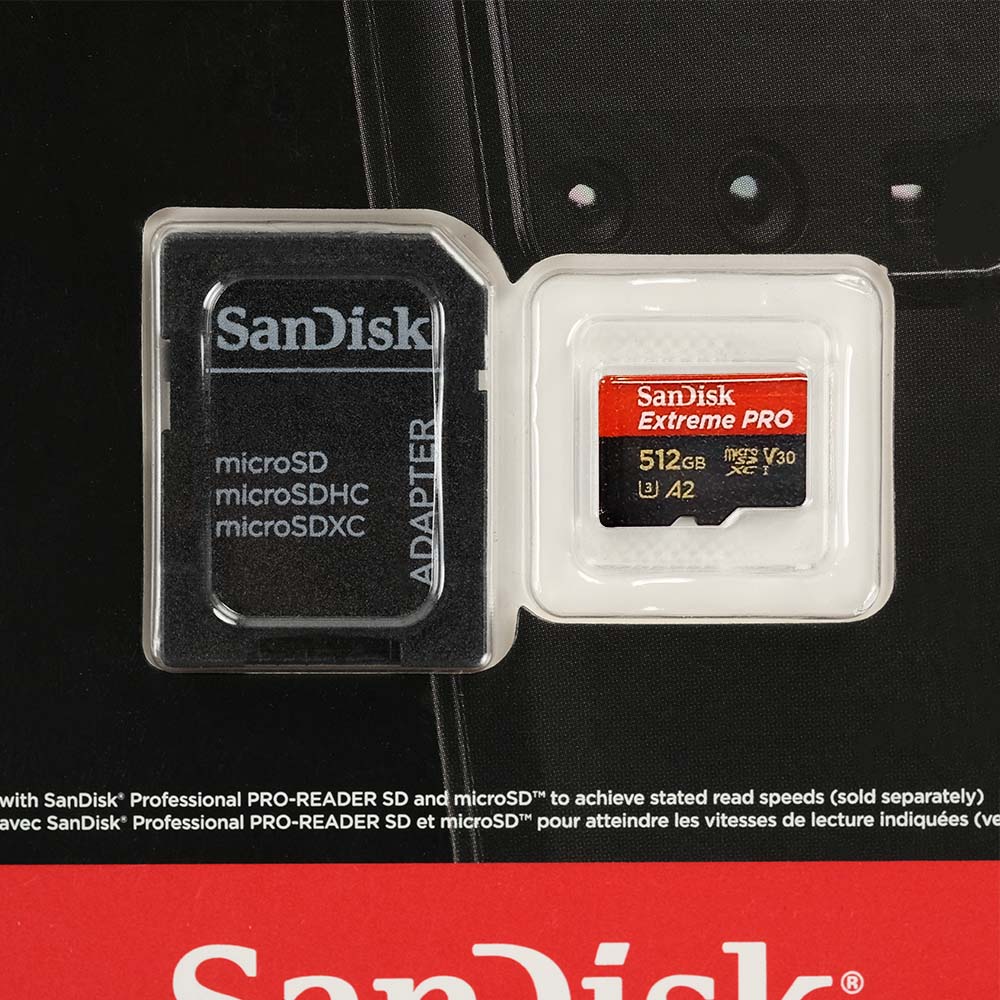 Gambar produk SanDisk Extreme Pro microSDXC UHS-I A2 V30 200MB/s 512GB-SDSQXCD-512G