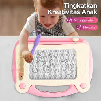 Gambar produk HAMBO Mainan Papan Tulis Anak Magnetic Drawing Board Colorful - HB21