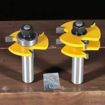 Gambar produk Yumun Mata Profil Kayu Tongue and Groove Milling Cutter 12.7mm 2 PCS - YTG