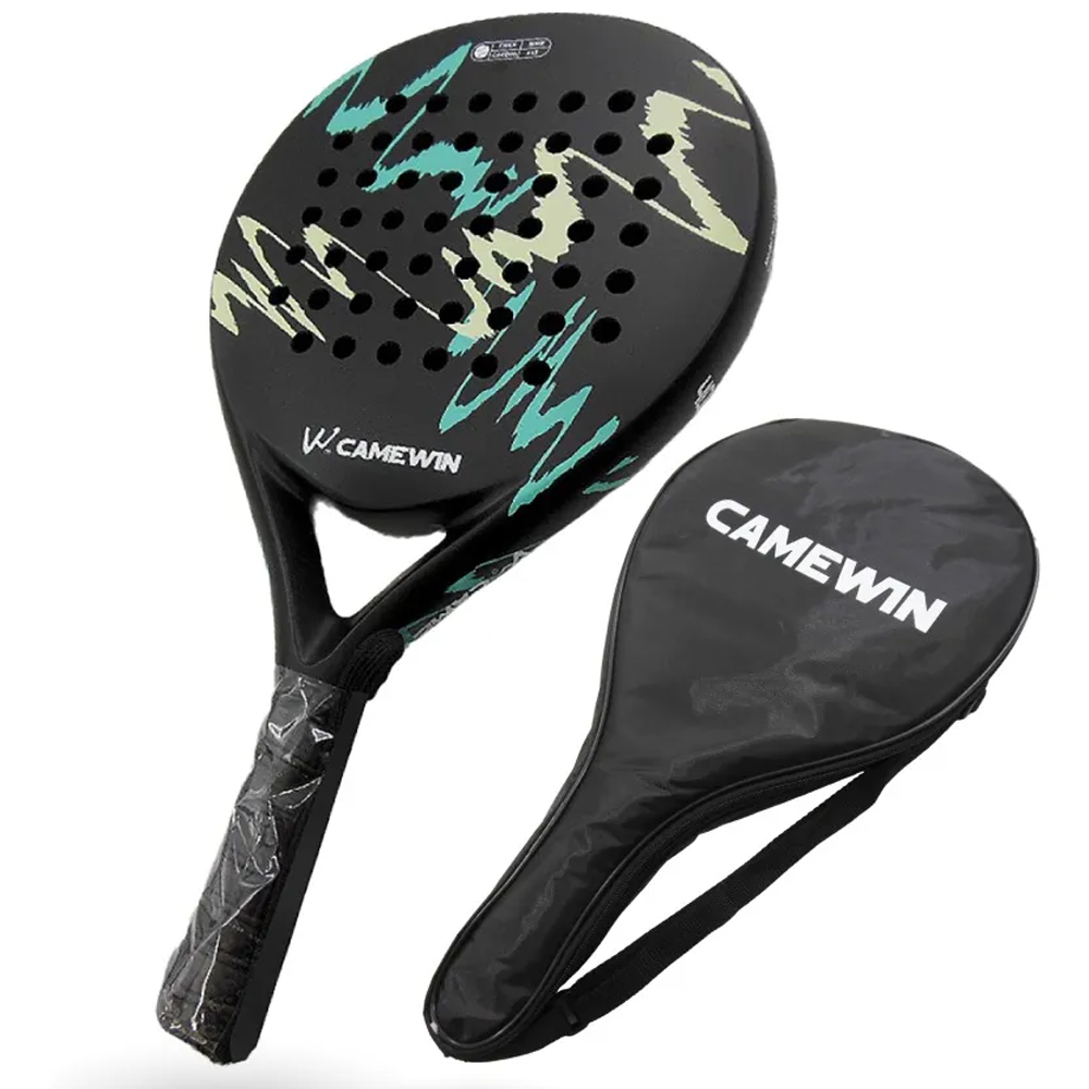 Gambar produk CAMEWIN Raket Padel Teardrop Carbon Glass Fiber 3.8cm Thickness 360g - 4018