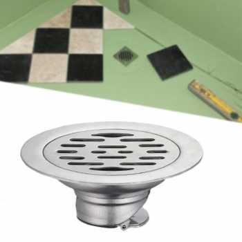 Gambar produk Jing Pin Jie Ju Saluran Air Floor Drain Short Seal Stainless Steel Single Use - LEE001