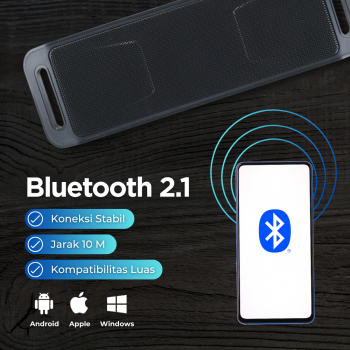 Gambar produk Yinew Speaker Bluetooth Portable Megabass Stereo A2DP 3W - SC-208