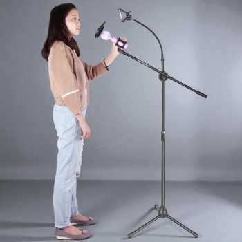 Gambar produk TaffSTUDIO Microphone and Smartphone Stand Holder 360 Degree - MS-70B