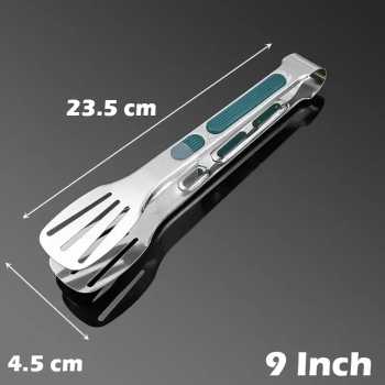 Gambar produk DONO Capitan Daging BBQ Jepitan Makanan Stainless Steel 304 Anti Slip 9 Inch - D-79
