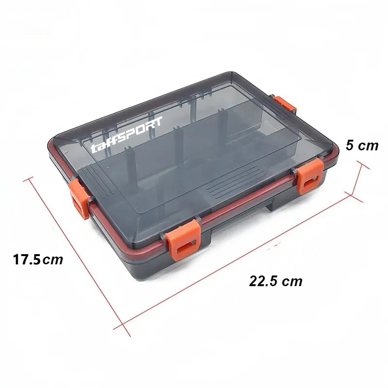 Gambar produk TaffSPORT Kotak Perkakas Kail Umpan Pancing Fishing Box 11 Slot - DY148