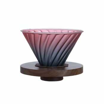ANTM Filter Penyaring Kopi V60 Coffee Dripper with Walnut Tray - INU162