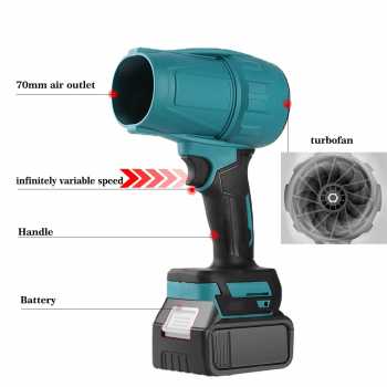 Gambar produk WOBERICH Pembersih Debu Portable Turbo Fan Dust Blower 21V 31000RPM - WH-310