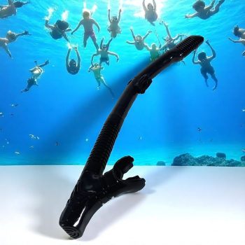 Gambar produk TITA Selang Snorkel Scuba Diving Dry Top Foldable Flexible Silicone - TI121