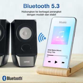 Gambar produk Edifier Speaker Bluetooth Desktop 2.0 Channel USB Sound Card AUX - R19BT