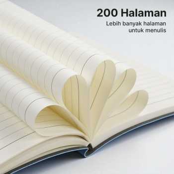 Gambar produk Toddi Buku Jurnal Leather Notebook Diary 68 GSM 200 Halaman Grid A5 - CW-5026
