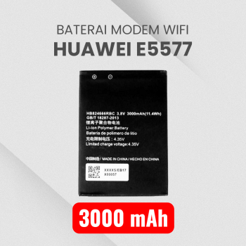 Baterai Modem WiFi Huawei E5577 3000mAh - HB824666RBC