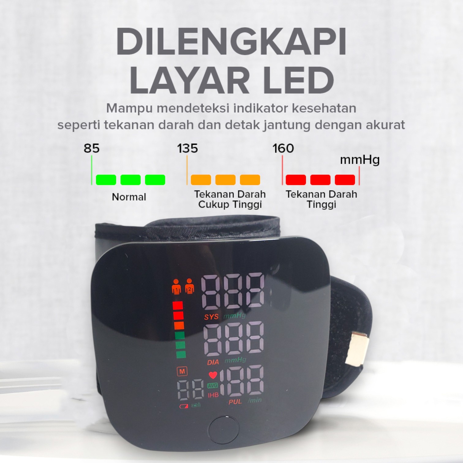 Gambar produk TaffOmicron Tensimeter Digital Pengukur Tekanan Darah Indonesian Voice - A01