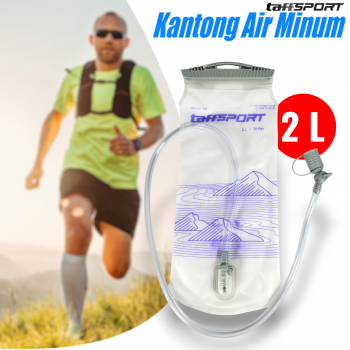 Gambar produk TaffSPORT Kantong Air Minum Water Bladder TPU Bite Valve 2L - TFWP-02