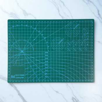 Gambar produk HUAN MEI Alas Potong Work Cutting Mat Pad Anti Slip A4 300x220mm - GKSA4