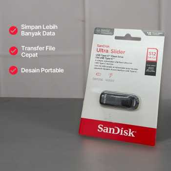 Gambar produk SanDisk Ultra Slider Flashdisk USB Type C 512GB - SDCZ480
