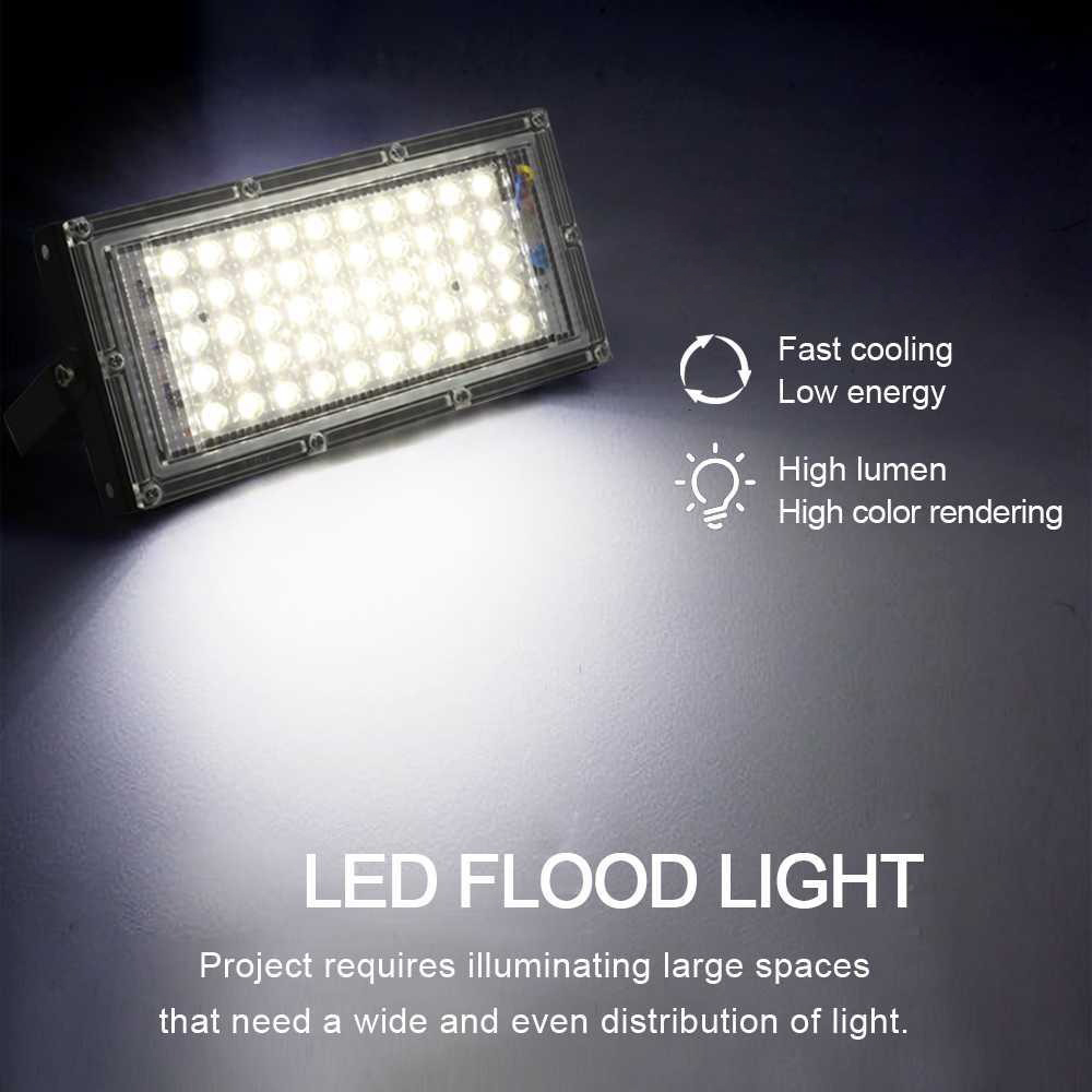 Gambar produk TaffLED Lampu Sorot LED Outdoor Floodlight Waterproof Cool White 50W - A8