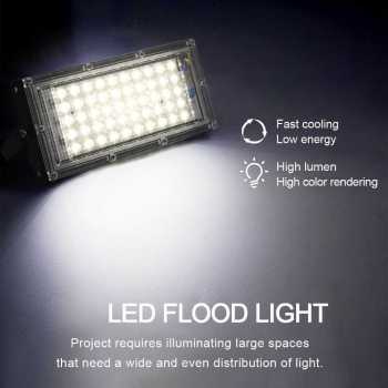 Gambar produk TaffLED Lampu Sorot LED Outdoor Floodlight Waterproof Cool White 50W - A8