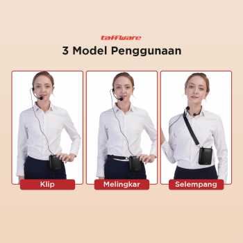 Gambar produk Taffware Megaphone Mikrofon Penguat Suara Tourguide Speaker 125dB - K300