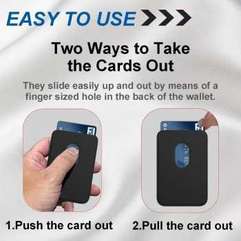 Gambar produk Rhodey Dompet Kartu Magnetic Card Holder MagSafe PU Leather for iPhone - WM-95