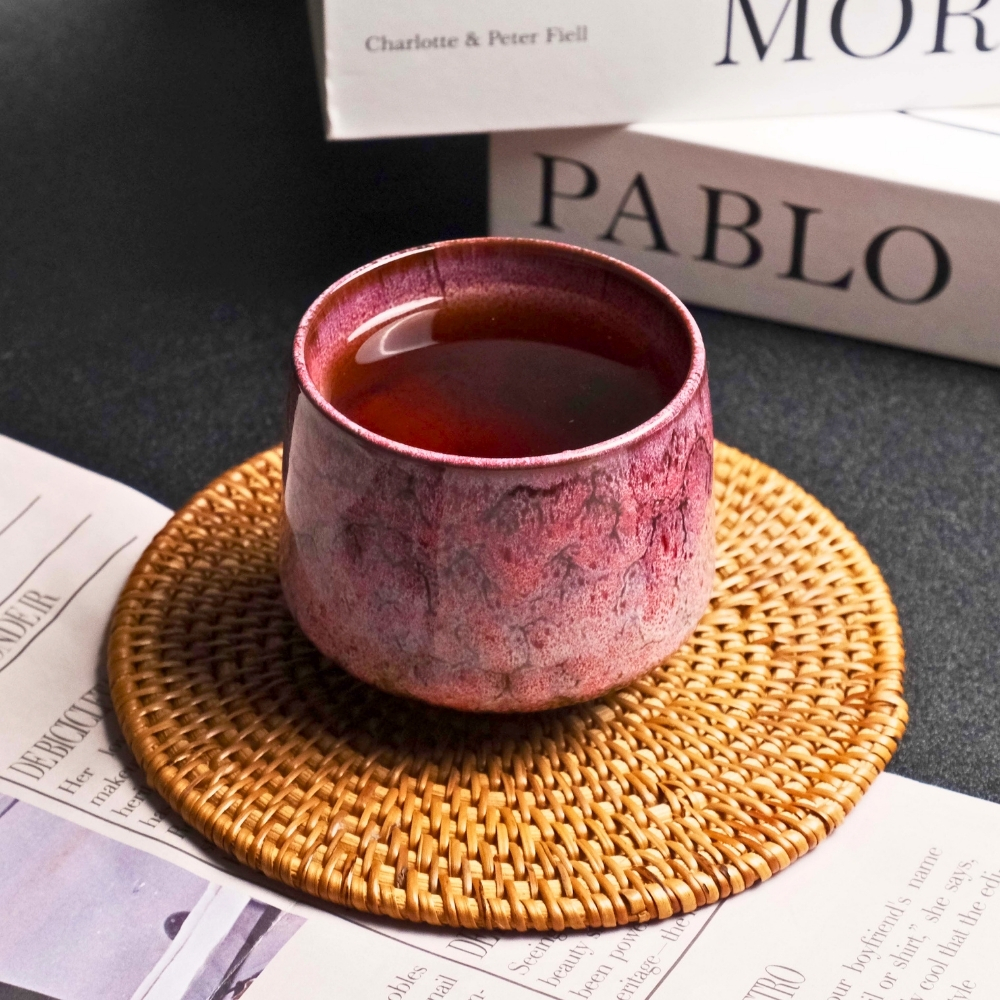 Gambar produk FLAMBE Gelas Keramik Kopi Teh Vintage Japanese Style Ceramic Cup 200ml - FB014