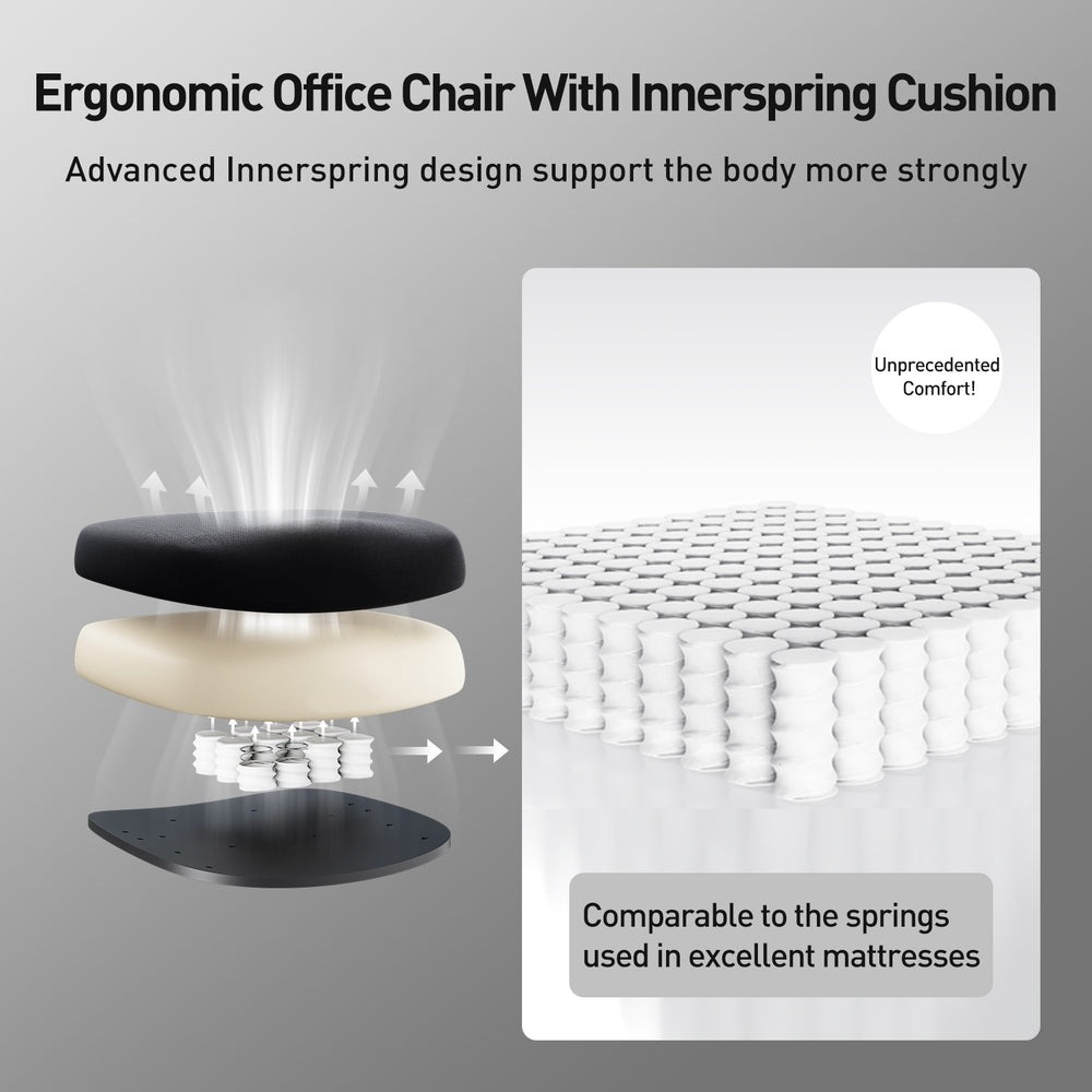 Gambar produk HBADA Kursi Kantor Office Chair 2D Lumbar Support with Footrest - P5