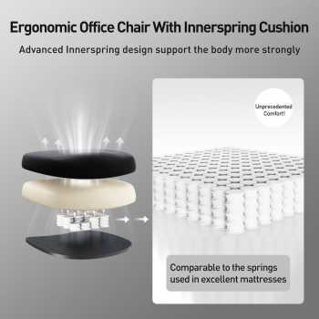 Gambar produk HBADA Kursi Kantor Office Chair 2D Lumbar Support with Footrest - P5