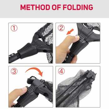 Gambar produk MARTY Jaring Pancing Ikan Triangle Mini Aluminium Alloy Folding 70cm - M-70