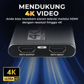 Gambar produk ALLOYSEED HDMI Video Capture Card Adapter Record Box USB3.0 4K HDTV - RU900