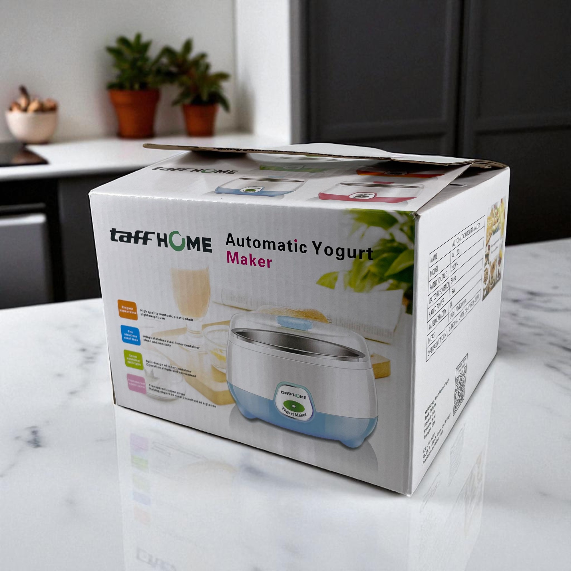 Gambar produk TaffHOME Mesin Pembuat Yogurt Maker Electric Portable 1L 15W - PA-12D