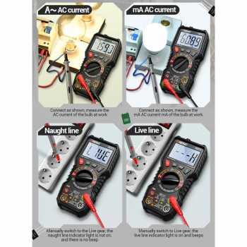 Gambar produk ANENG Digital Multimeter Portable Voltage Tester NCV LCD Magnetic - SZ11