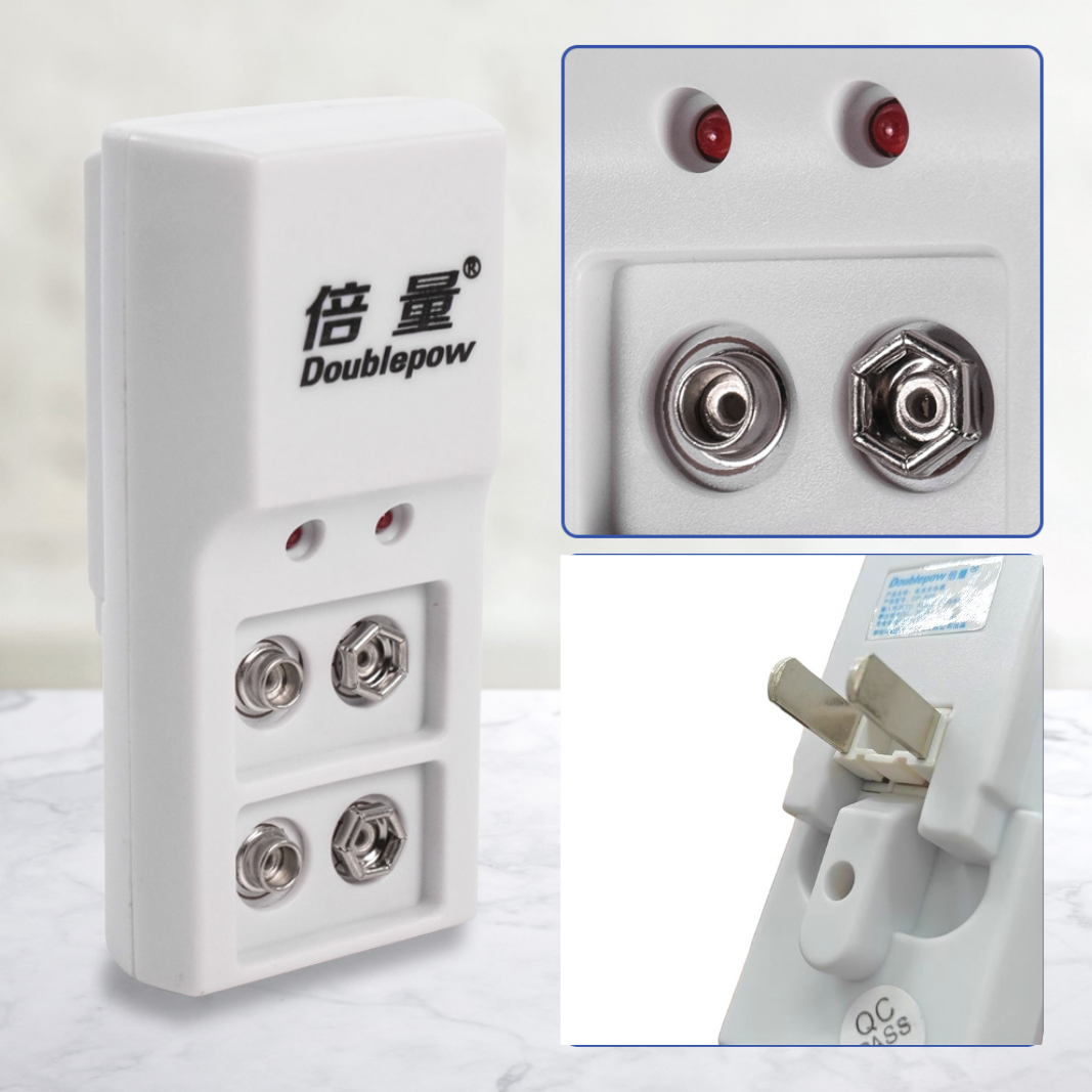 Gambar produk Doublepow Charger Baterai 2 Slot 9V Ni-MH with LED - DP-B09