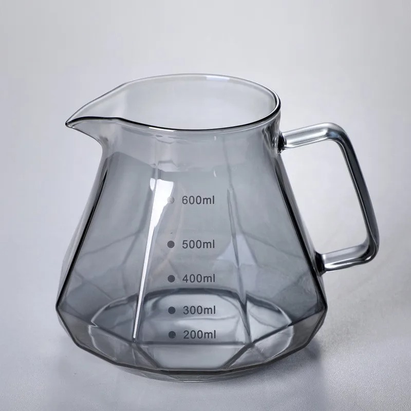 Gambar produk LCS Teko Kopi Coffee Server V60 Drip Pour Kaca Borosilikat 600ml - LCS38