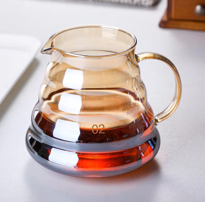 Gambar produk PERFFEE Teko Kopi Coffee Server V60 Drip Pour Borosilicate Glass 600ml - V02