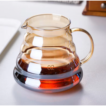 PERFFEE Teko Kopi Coffee Server V60 Drip Pour Borosilicate Glass 600ml - V02