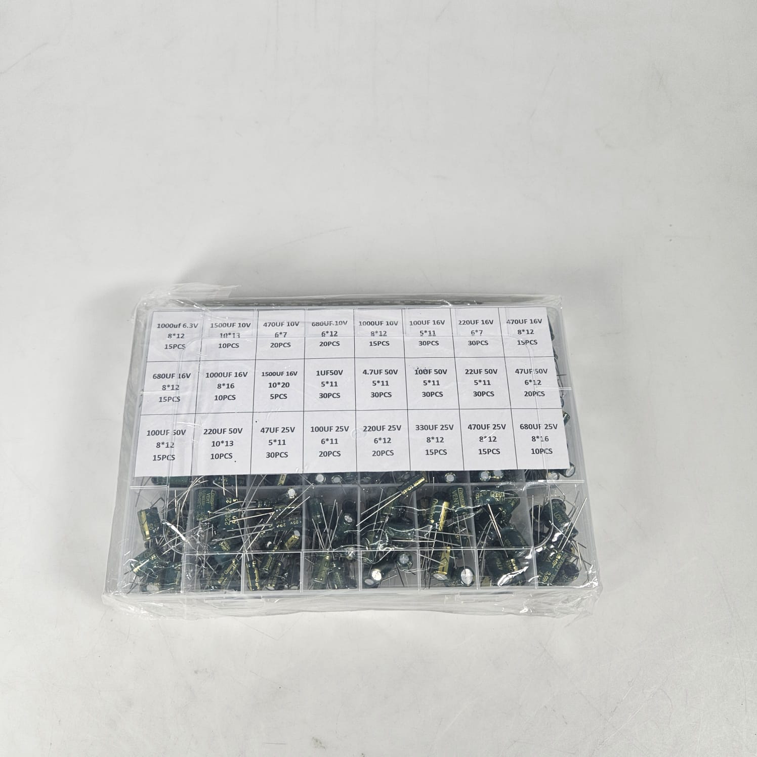 Gambar produk JCCON Set Kapasitor Elektrolit Electrolytic Capacitor 6.3V-50V 460 PCS - JC460