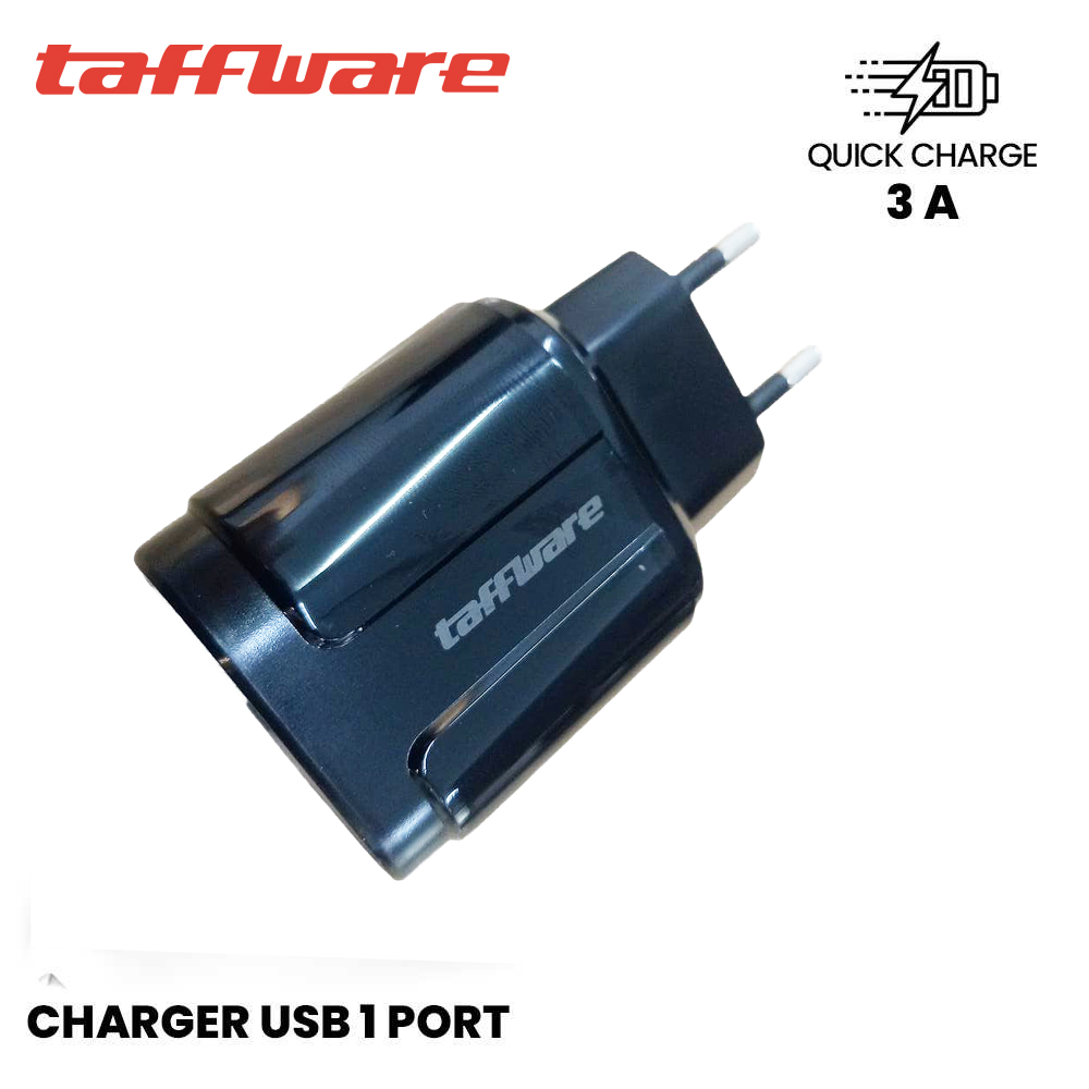 Gambar produk Taffware Charger USB Smartphone Quick Charge QC3.0 3A 18W EU Plug - TE-007